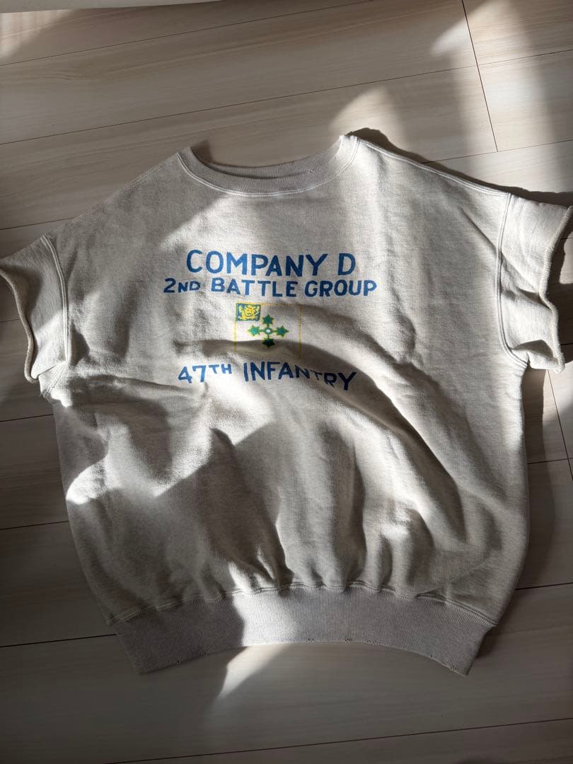 bowwow 半袖スウェット LAST 1】BOWWOW「47TH INFANTRY REGIMENT SS SWEAT SHIRTS - カット