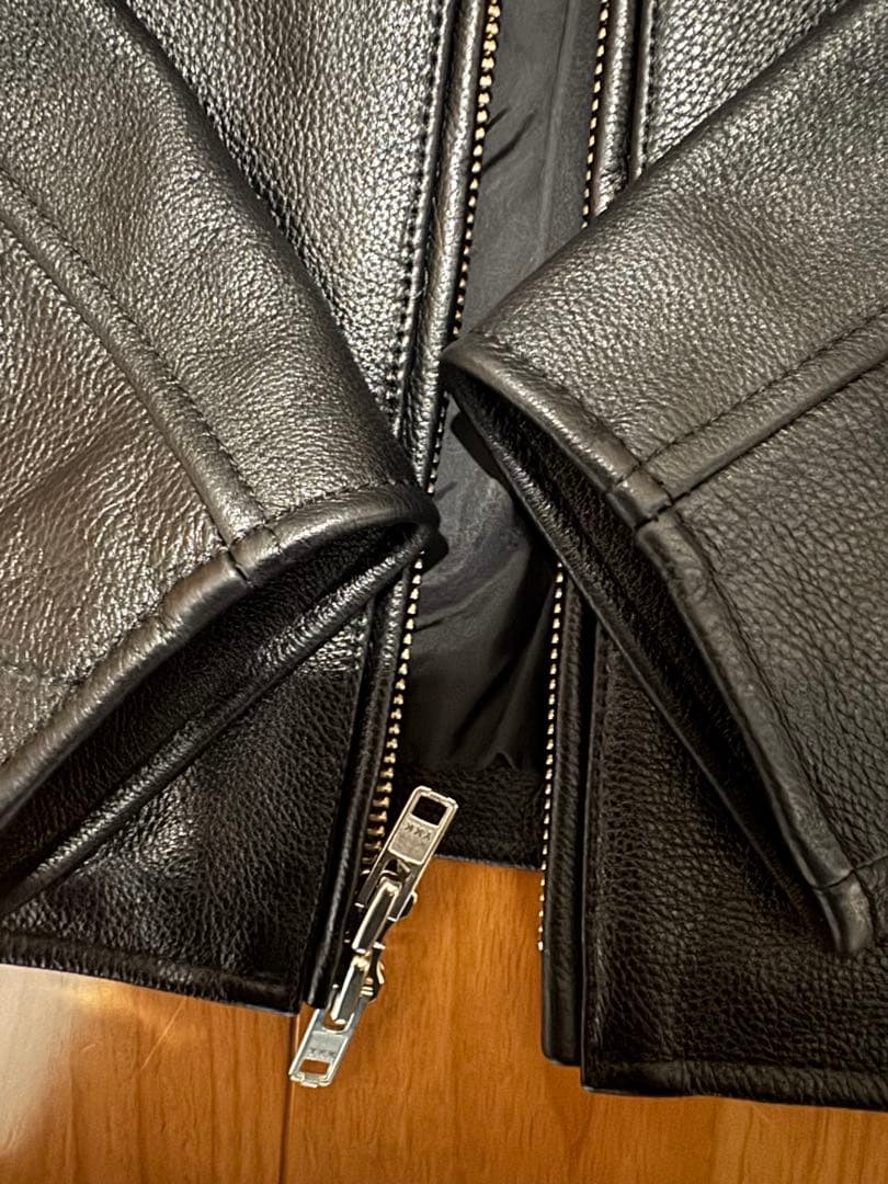 本革】最終値下げ‼️ mutimer ブラックレザー ジャケット Sサイズ