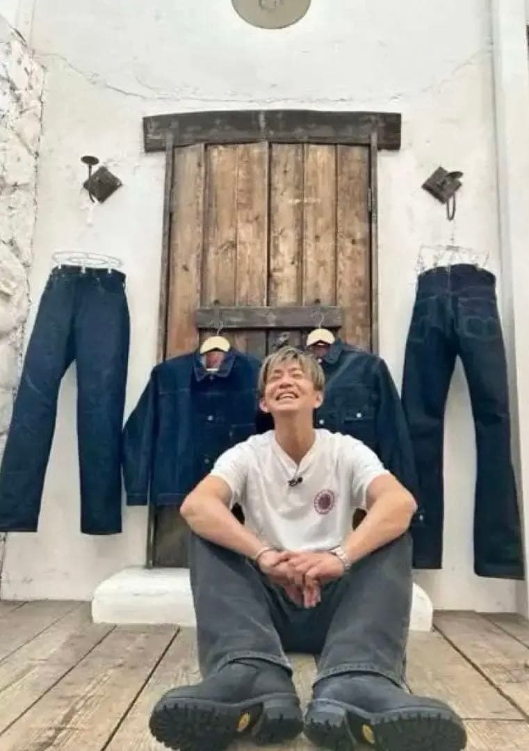 希少 キムタク着 私物 MINEDENIM 完全同型デニムセットアップ W32