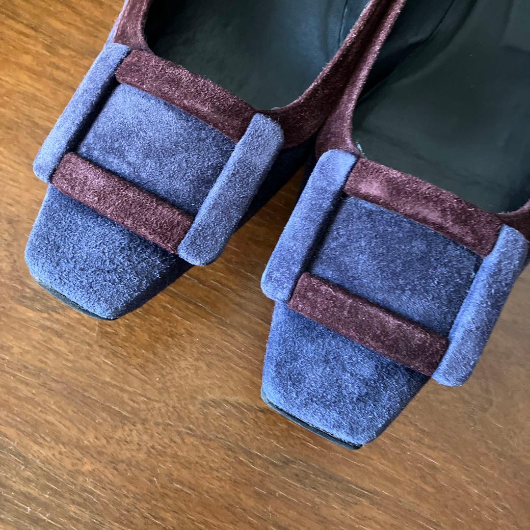 Roger Vivier ロジェヴィヴィエ スエード フラットジュース 25cm