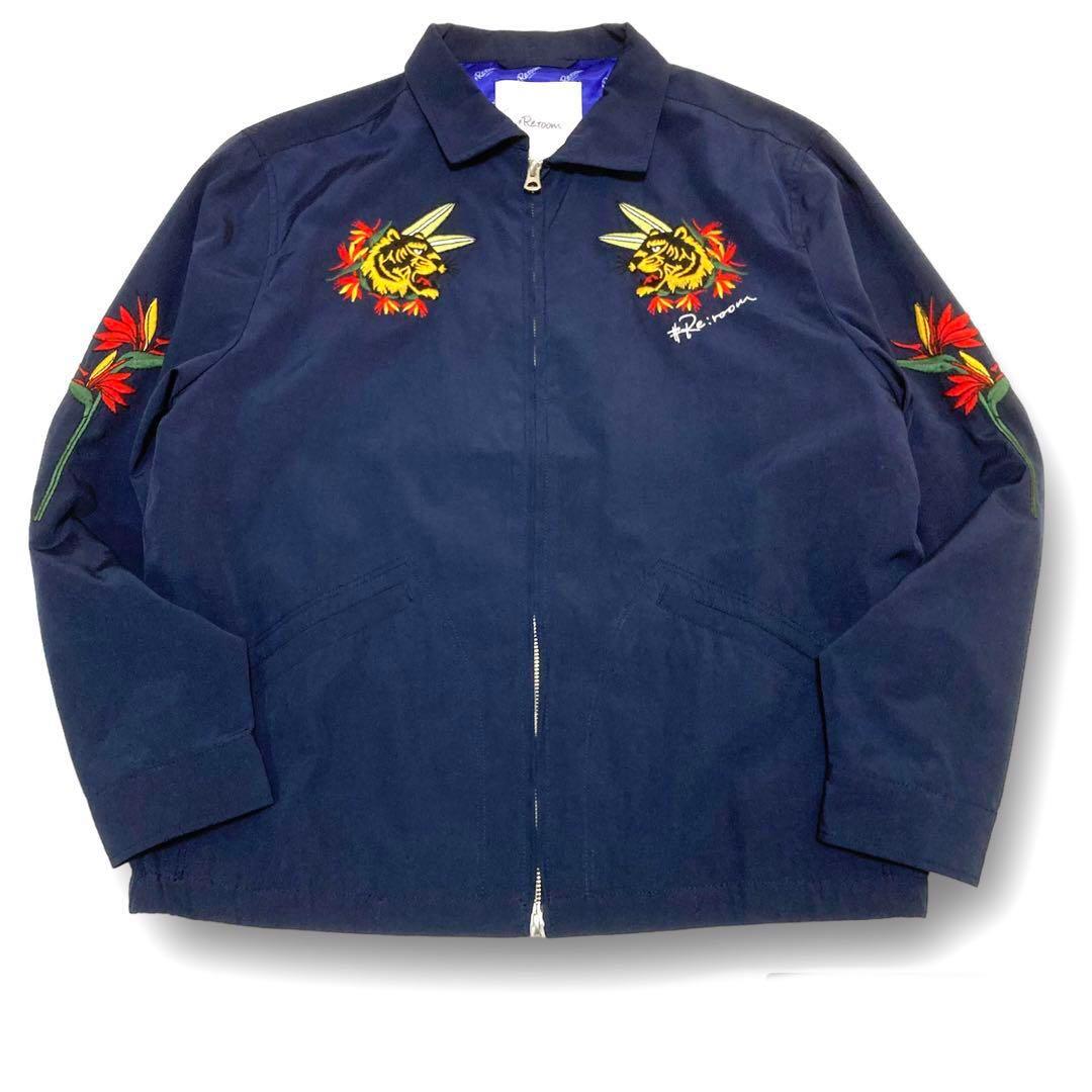 RE:ROOM タイガーエンブロイダリージャケット ベトジャン ネイビー