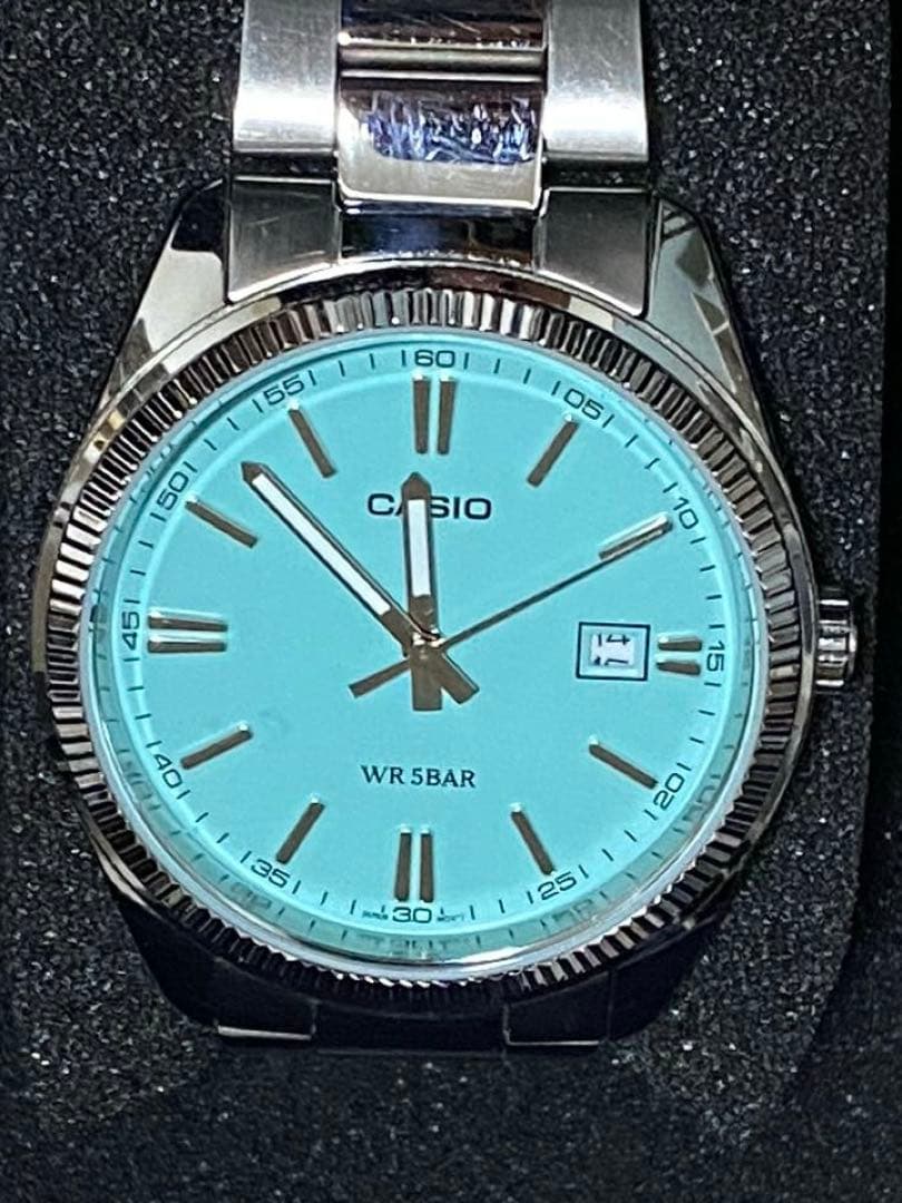 【美品】CASIO MTP-1302D-2A2JF ティファニーブルー Amazon.co.jp: [カシオ] 腕時計 カシオ コレクション 【国内正規品