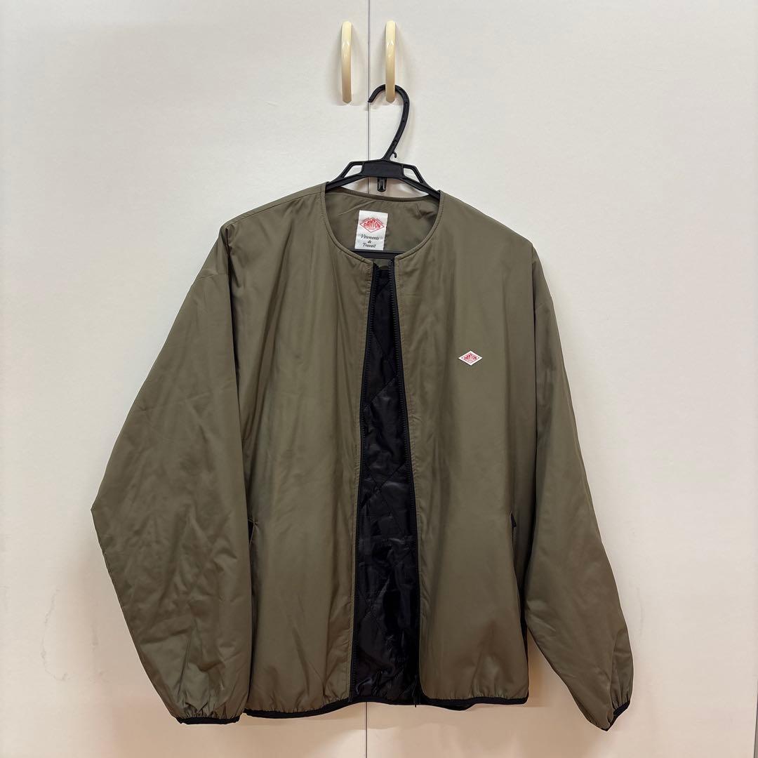 2022AW DANTON〈別注〉ポリエステルタフタ ノーカラーブルゾン DANTON（ダントン）の「DANTON | 〈別注〉ポリエステルタフタ ノー