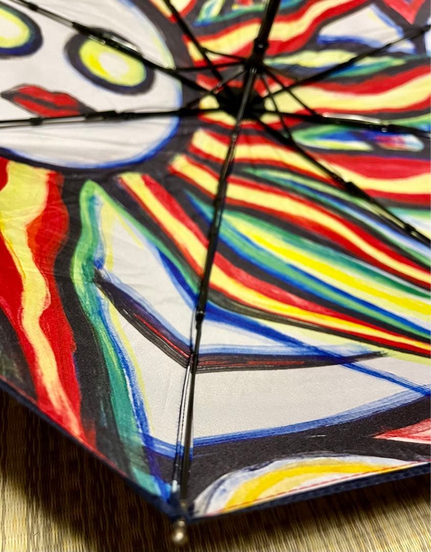 2025 最終 値下げ 岡本太郎 傘 折りたたみ傘 雷人 TARO展 限定商品