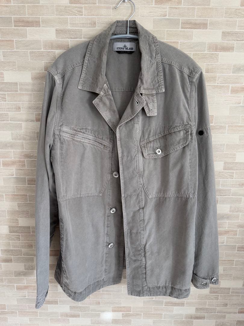 STONE ISLAND グレー ミリタリージャケット - メルカリ
