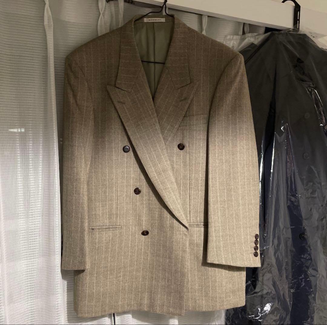 GIVENCHY ストライプ ダブルブレスト テーラードジャケット - メルカリ