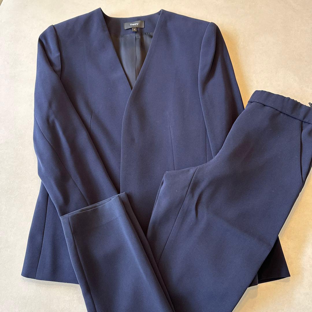 Theory 上下セット Z6836【theory luxe】クロップド丈 パンツ 98% ラベンダー M - メルカリ