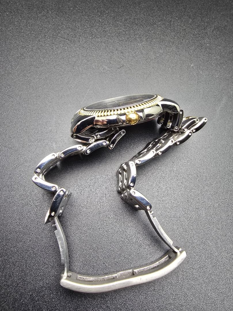 電池交換済 研磨済 TISSOT ティソ バラード ネイビー ゴールド - メルカリ