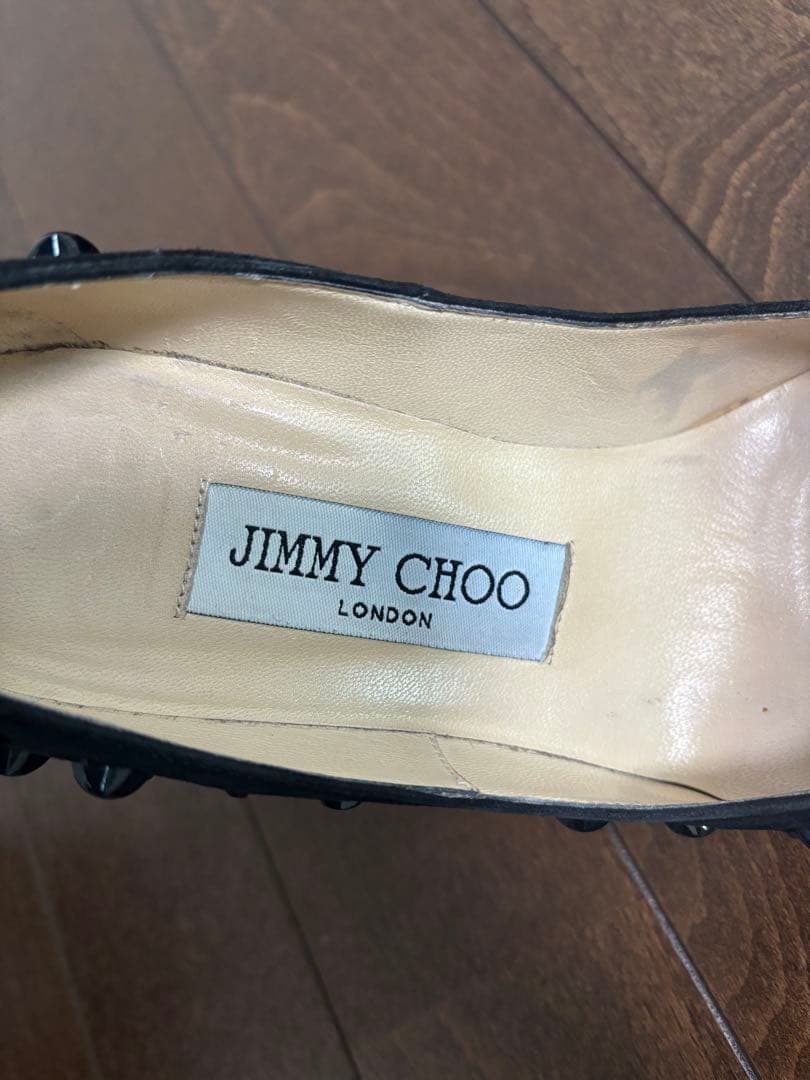 JIMMY CHOO ジミーチュウ☆スタースタッズポインテッドトゥパンプス