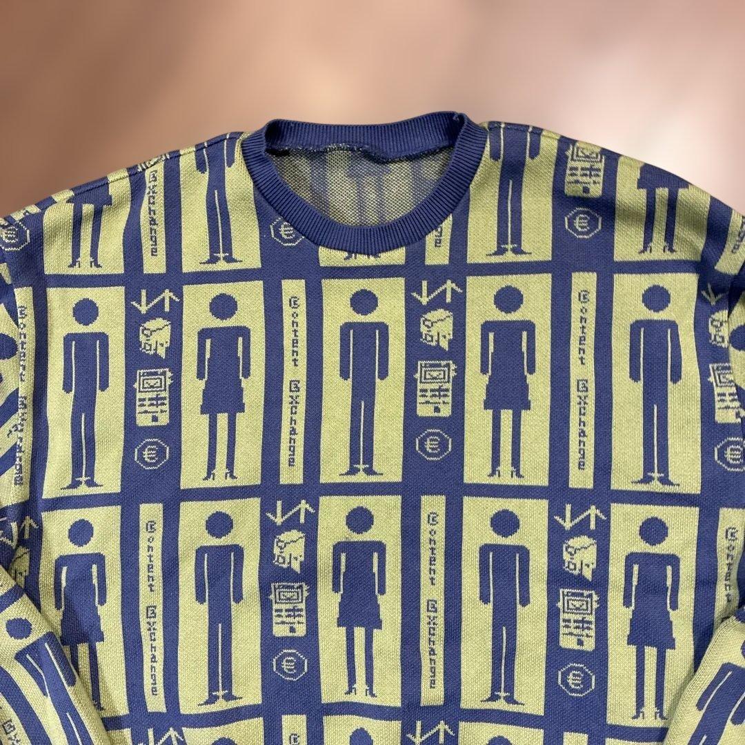 C.E CAVEMPT 総柄 ニット グリーン シーイー - メルカリ