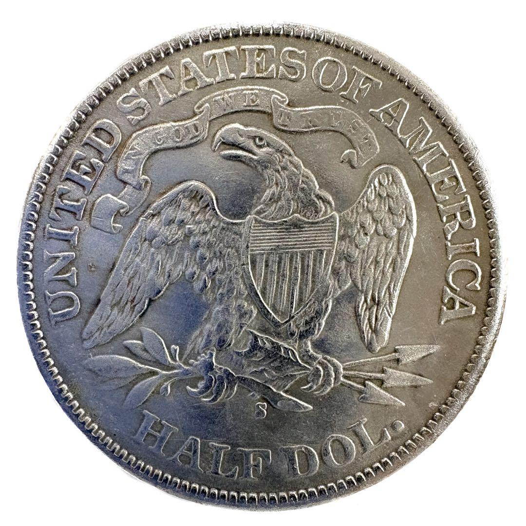 アメリカ シーテッド リバティ ハーフダラー銀貨 レプリカコイン