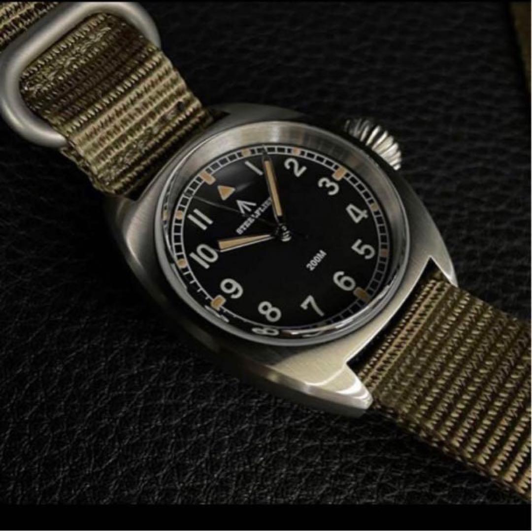 新品未使用】STEELFLIER ミリタリーウォッチ 36mm Vh31 搭載 - メルカリ