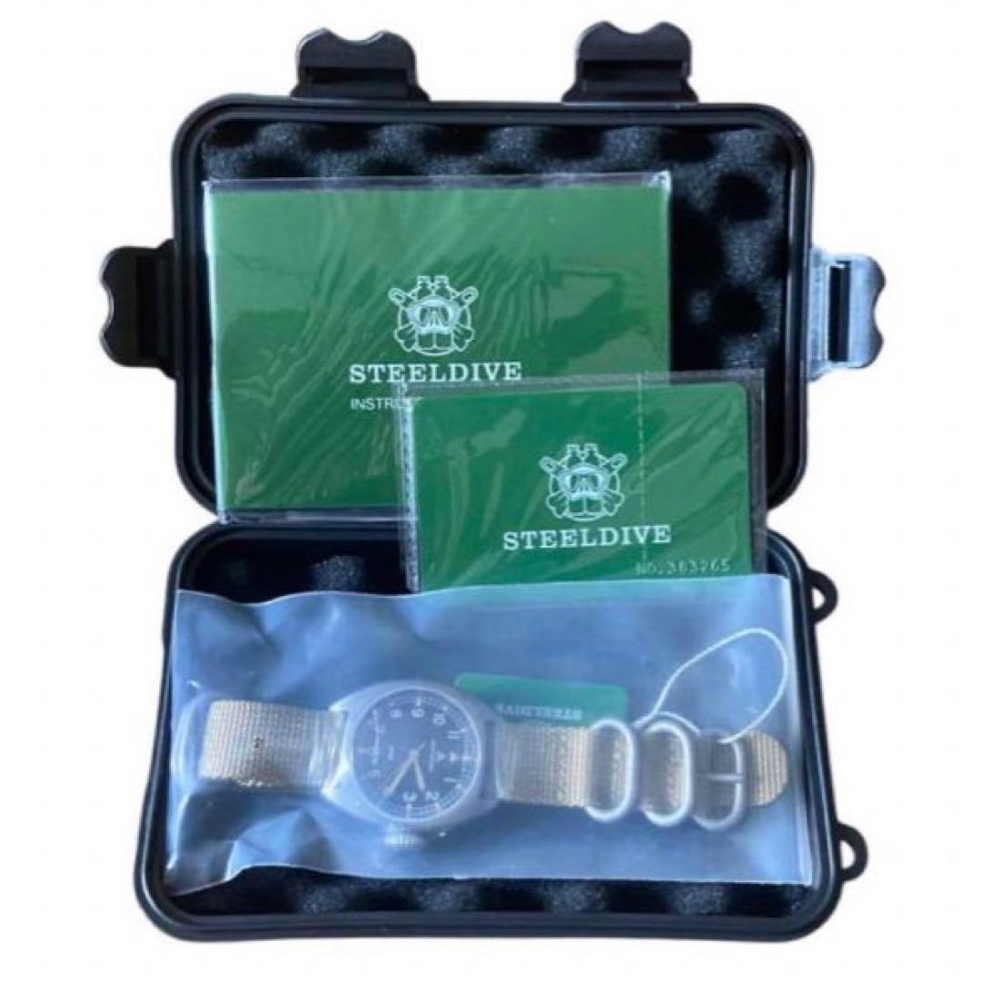 新品未使用】STEELFLIER ミリタリーウォッチ 36mm Vh31 搭載 - メルカリ