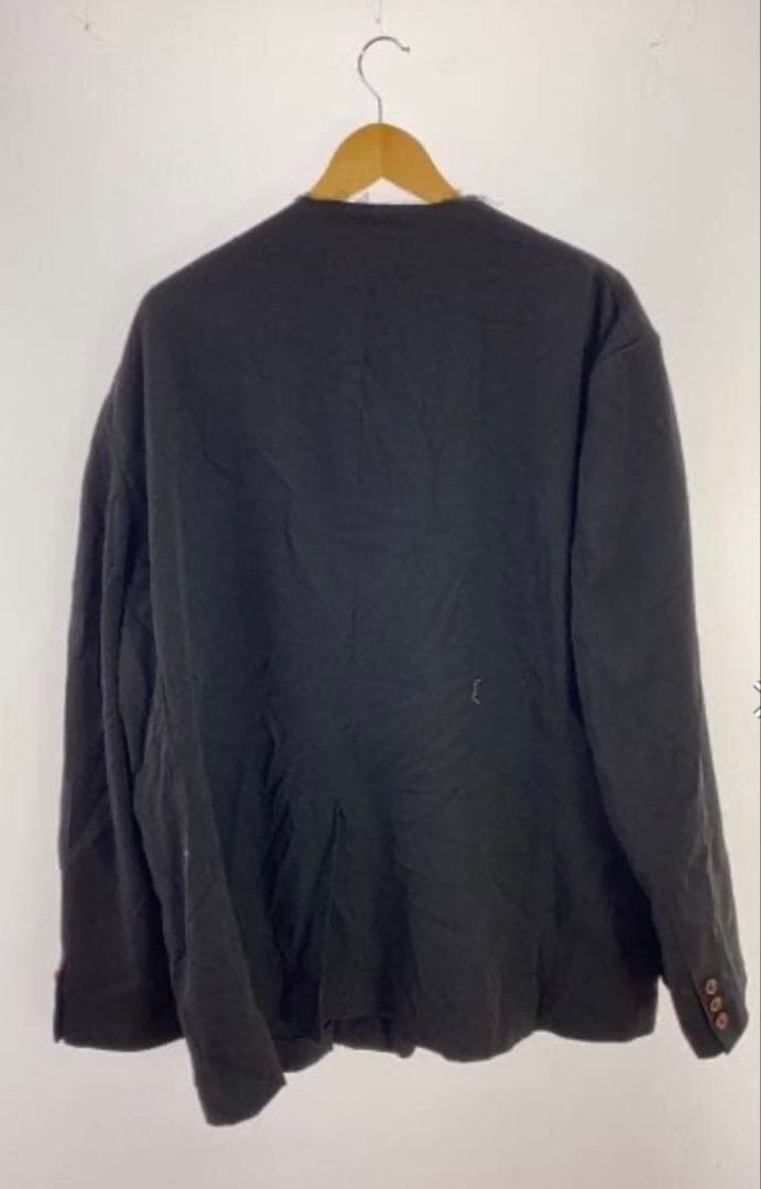 25ssオーバーサイズノーカラーポリ縮ジャケットコムデギャルソンシャツ