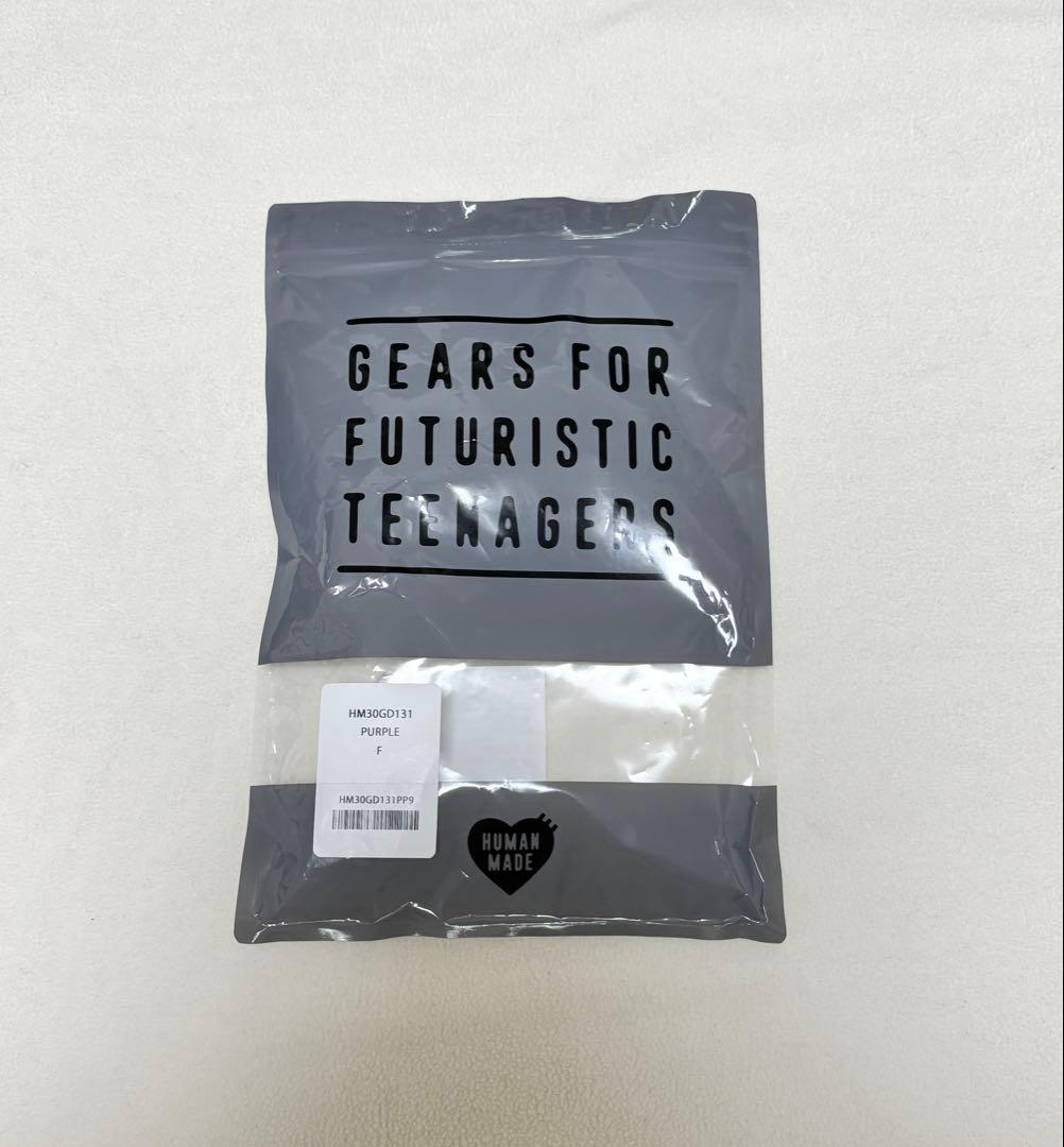 韓国 狎鴎亭限定 HUMAN MADE ハート型 パスケース ポーチ パープル