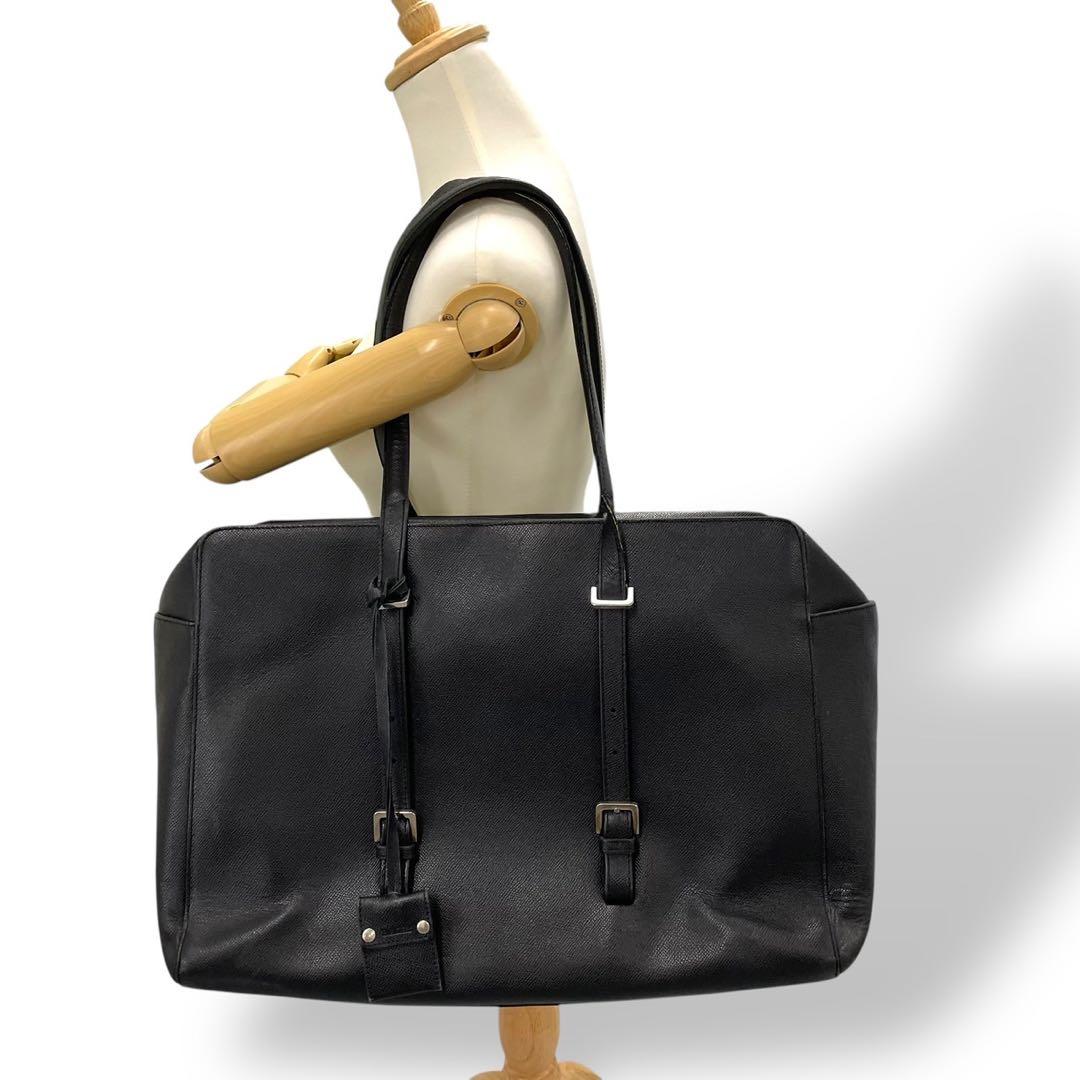 美品 大容量 バリー ボストンバッグ トートバッグ サフィアーノレザー