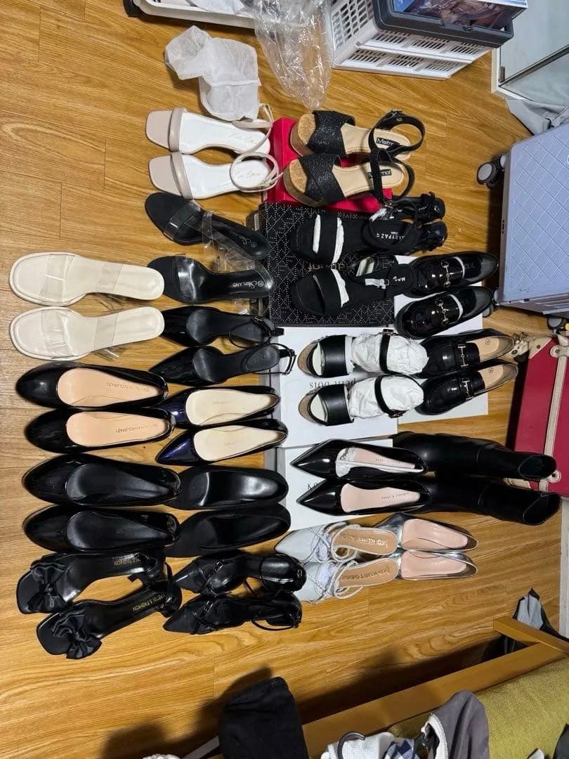 ブラック オープントゥ ハイヒール　美品/まとめ売り Moermashi ブラック ハイヒール オープントゥ - メルカリ