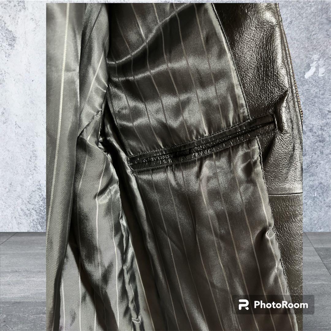 Dan Valentino メンズ レザージャケット 豚革 Mサイズ - メルカリ