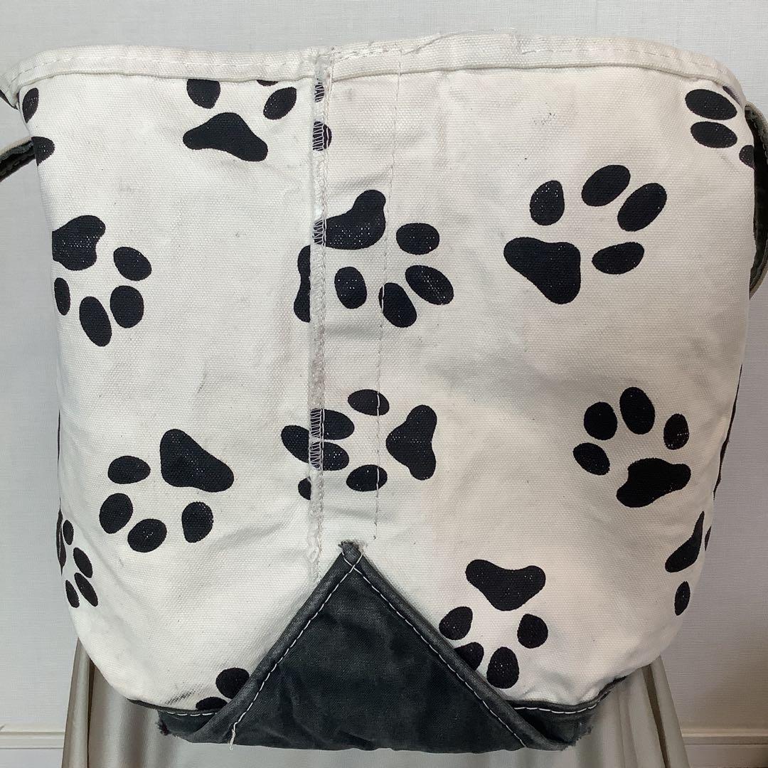 L.L.Bean エルエルビーン　希少　足跡柄トートバッグ　Lサイズ