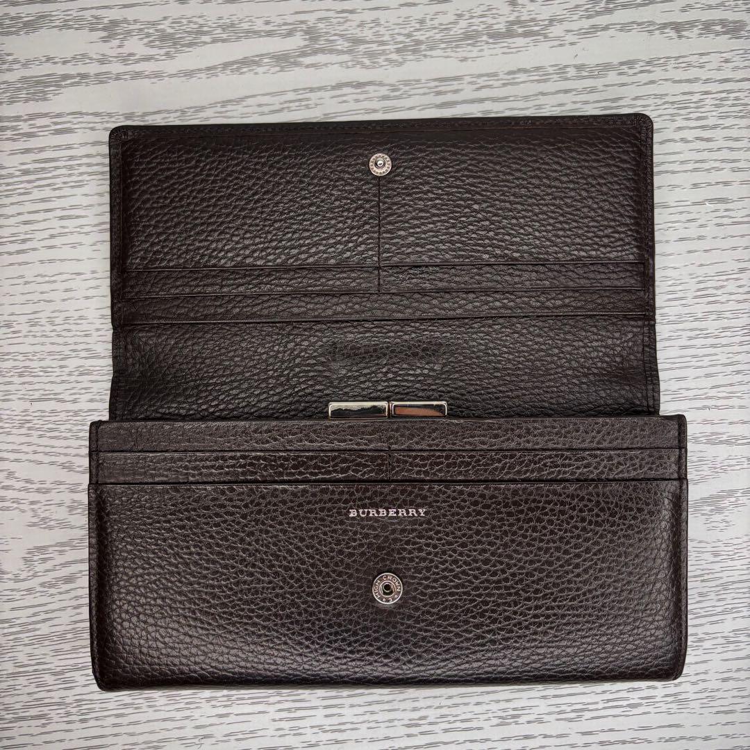 極美品 Burberryバーバリー 長財布 二つ折り がま口 S8538 - メルカリ