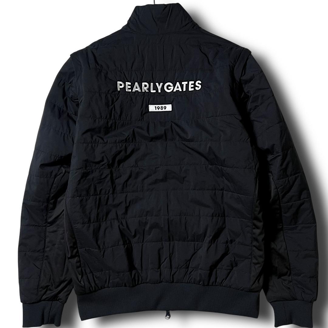 4 パーリーゲイツ 定価5.5万 リバーシブル 4wayジャケット ベスト 濃紺