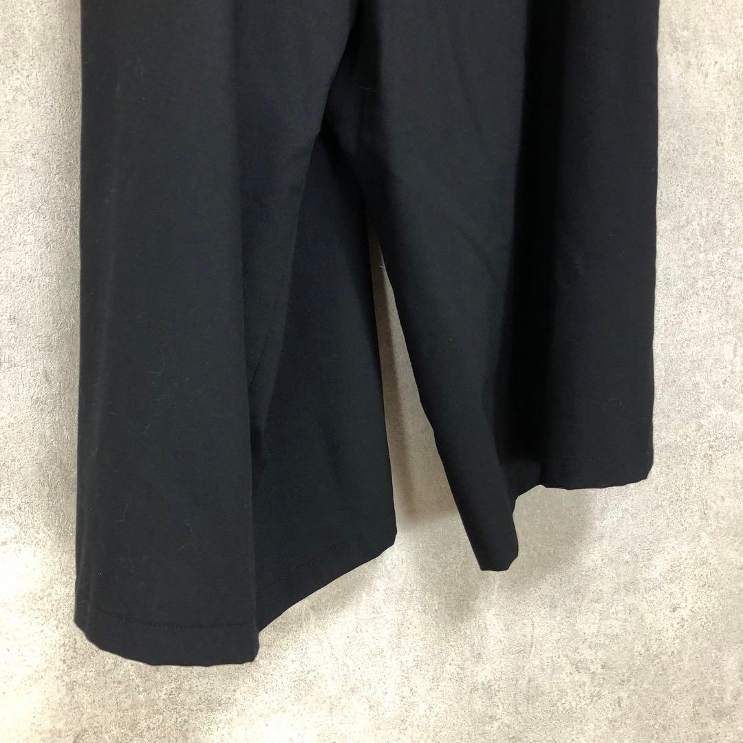 LIMI feu リミフゥ ベルテッド変形ワイドパンツ 黒 ブラックの通販はau