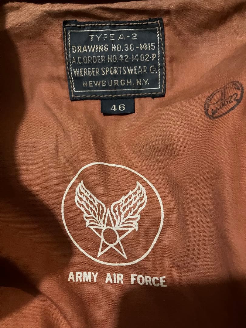 リアルマッコイズ A-2 希少サイズ46 - メルカリ