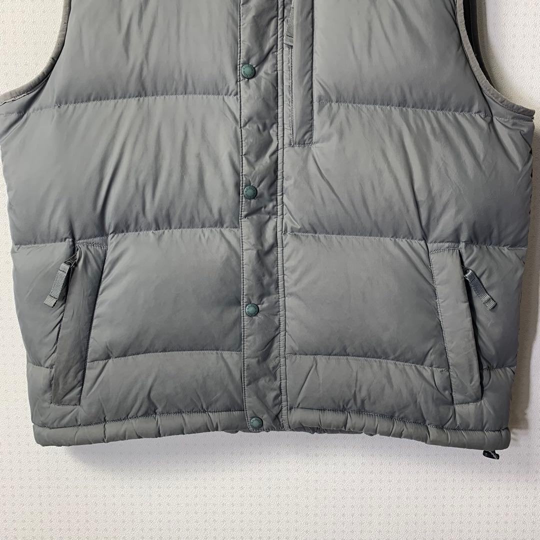 00s L.L.Bean ダウンベスト XL 刺繍 ドローコード リップストップ