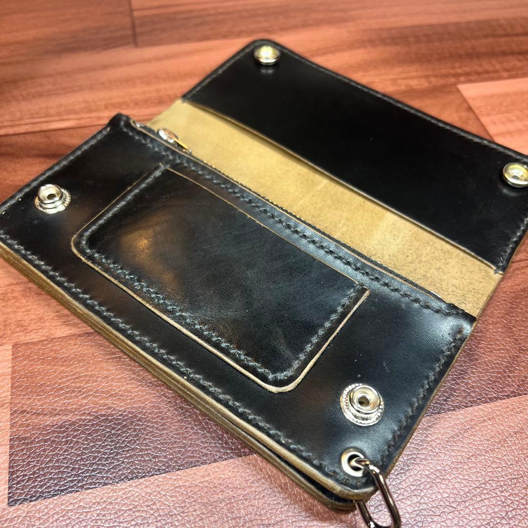 トラッカーウォレット ロング 3層】 ホースバット シルバー TALON