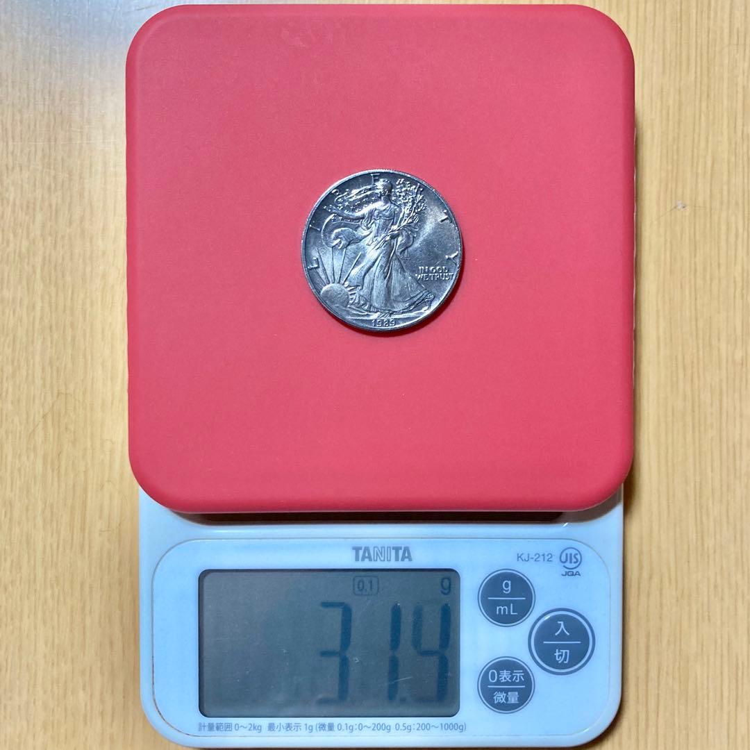 ゆ*き様 アメリカ　イーグル銀貨　1オンス　31.4g　1989　ケース付