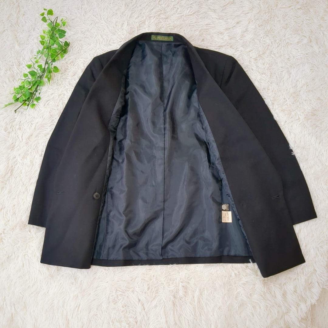 ニューヨーカー 金ボタン 紺ブレ 高級 ダブルテーラードジャケット
