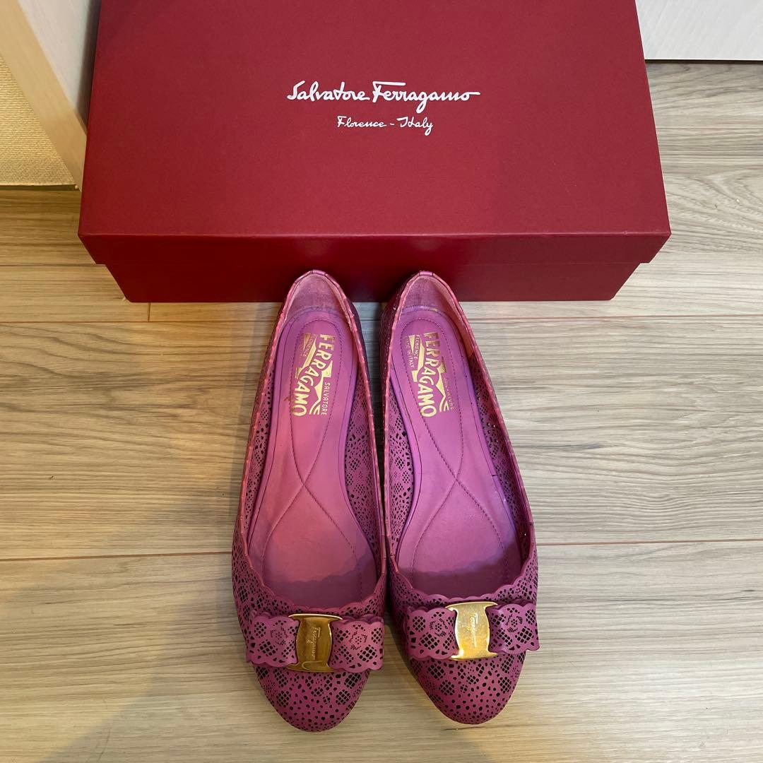 【にょきと】美品　フェラガモ 6 1/2 D ピンク シューズ　靴 楽天市場】FERRAGAMO フェラガモ スニーカー 740690 STORM ストーム