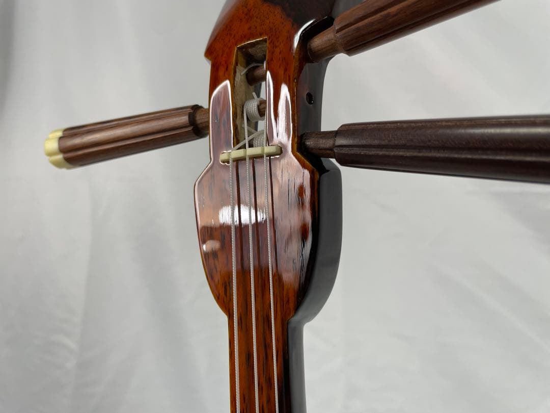 高級県産黒檀三線 三線組合 渡慶次 道政 謹製