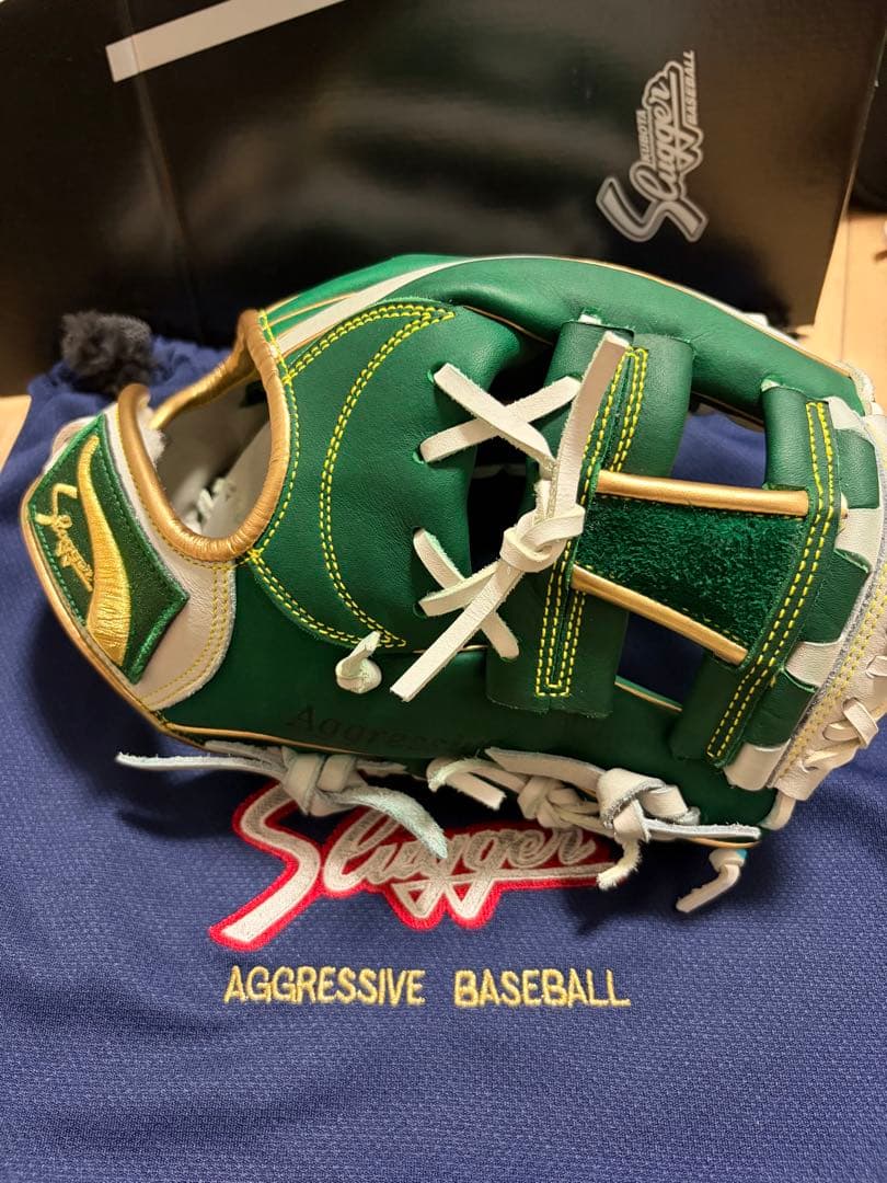 クボタスラッガー Slugger 軟式野球グローブ 緑/白の通販はau PAY