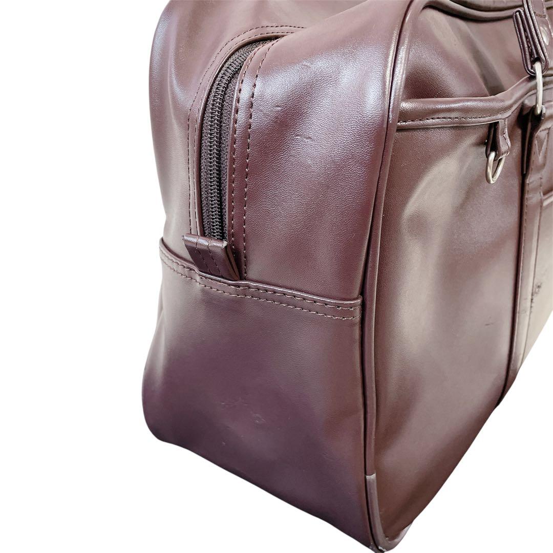 イーストボーイ スクールバッグ チョコレートブラウン 赤刺繍ロゴ