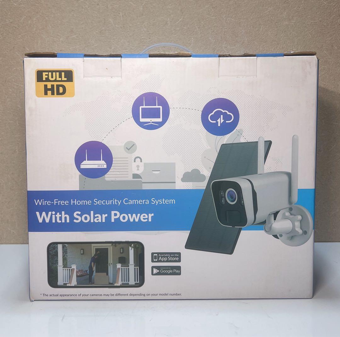 太陽光発電によるワイヤレスホームセキュリティカメラシステム ワイヤレス・太陽電池】パン・チルト防犯カメラ - 株式会社ブロード