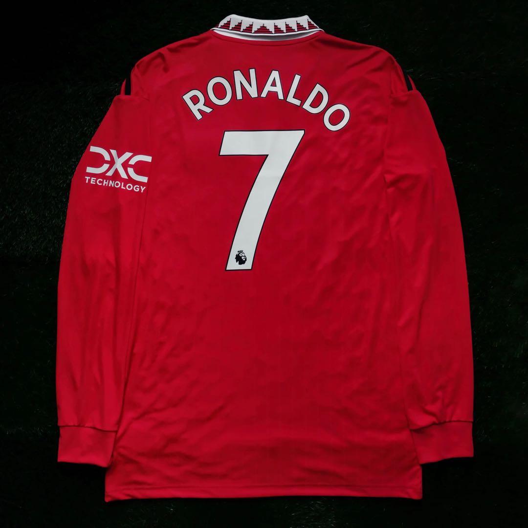 【あさはな】Man Utd 2022-23  ロナウド7番長袖 受注販売】Adidas 22/23 マンチェスターユナイテッドホーム長袖