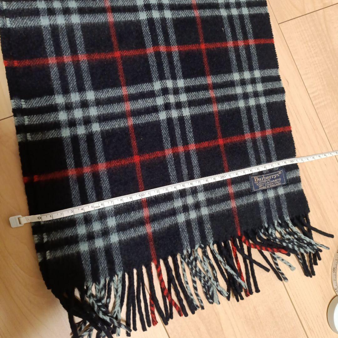 Burberrys チェック柄カシミヤマフラー - メルカリ