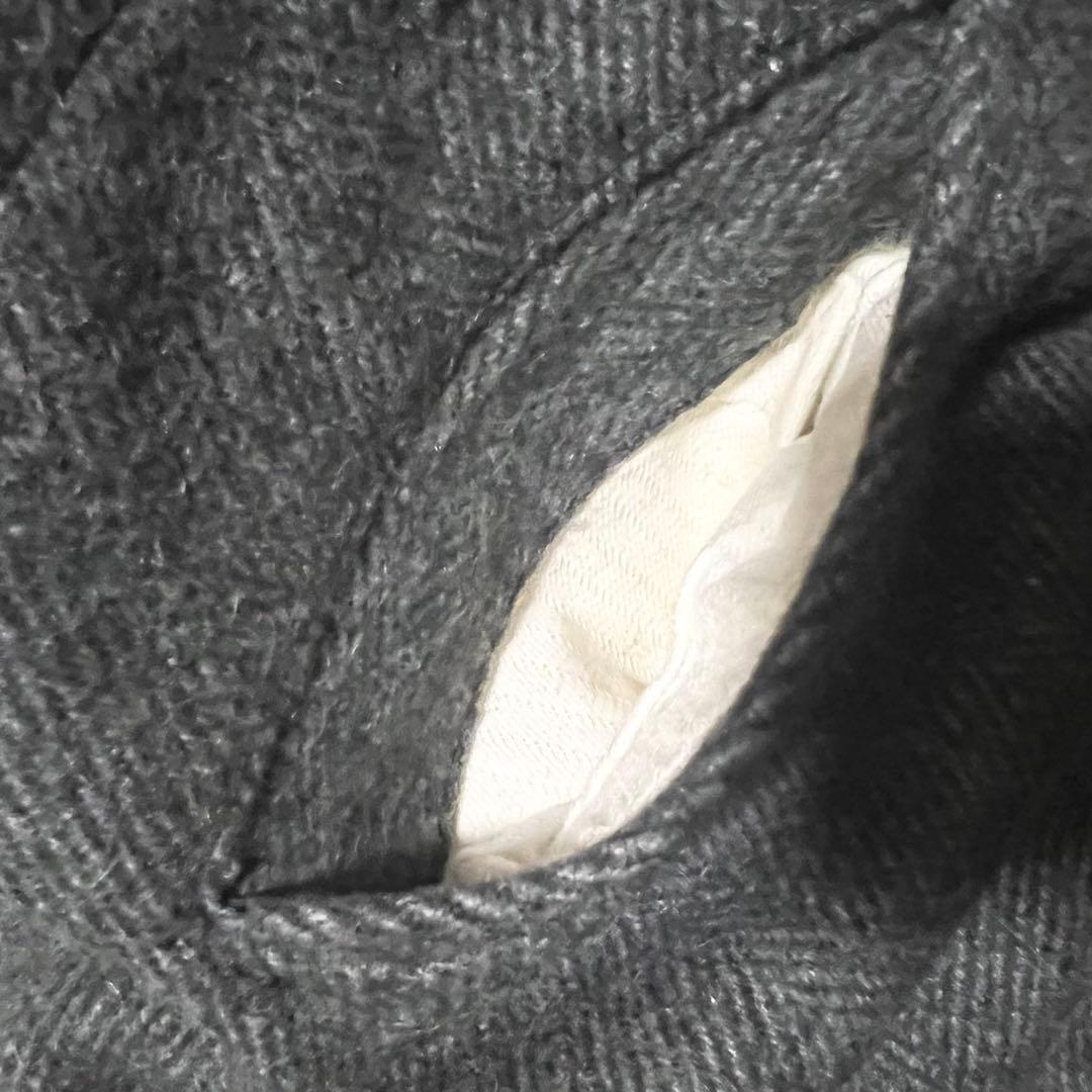 極太 60s カナダ製 ヴィンテージ ウールパンツ ヘリンボーン