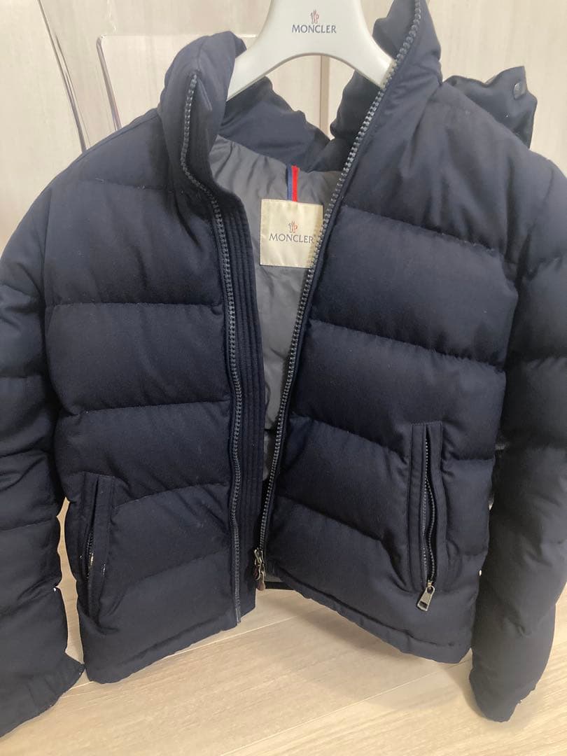 最終値下げモンクレール　ダウン　ネイビー MONCLER◇ダウンジャケット/byron giubbotto/--/ナイロン/ネイビー