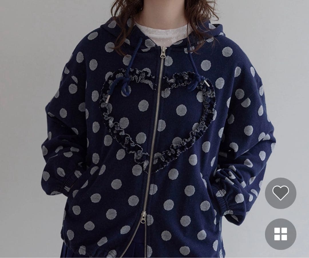 ポ*メ様 【IVE レイ着用】 funfromfun frill heart f