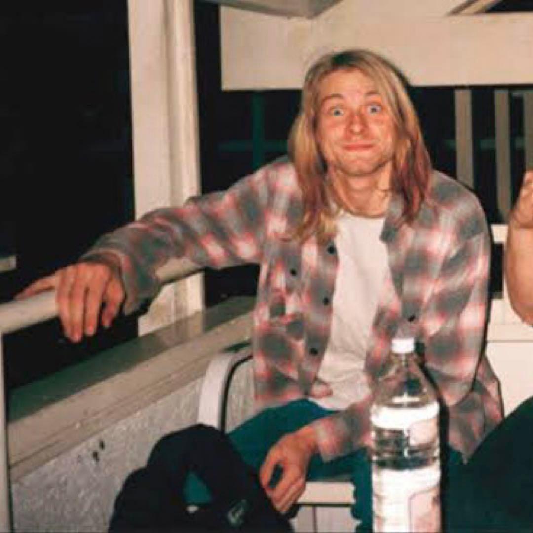 Sears オンブレチェック プリントネルシャツ カート コバーン - メルカリ