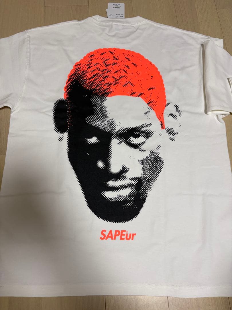 SAPEur サプール ロッドマン 10周年福袋限定 ロンT 白×オレンジ XL