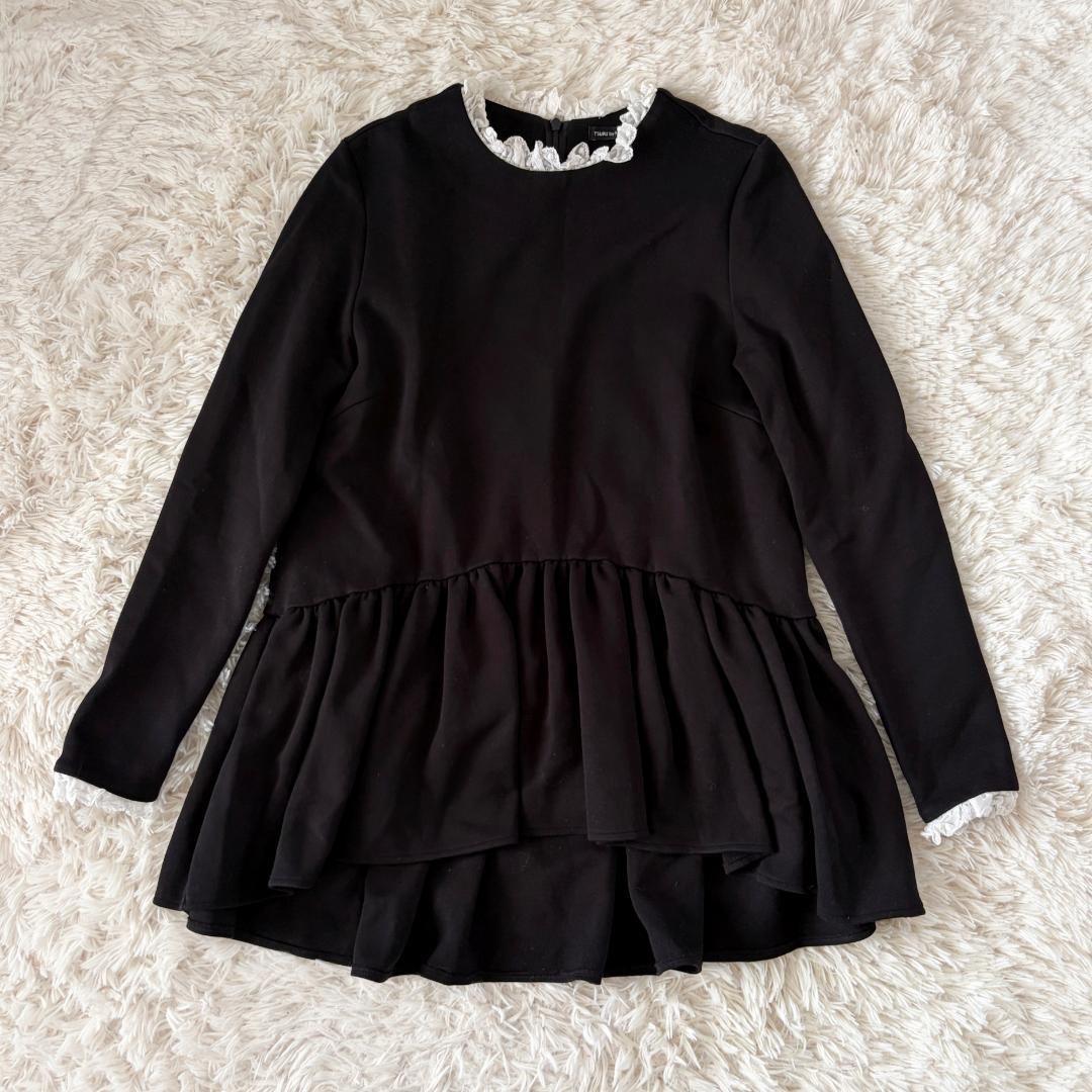 ツルバイマリコオイカワ Eloise フリルペプラムトップス チュニック