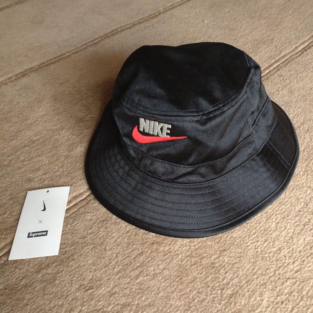 Nike x Supreme バケットハット ブラック L/XL 話題コラボ☆Supreme Nike バケットハット☆海外セレブ多数着用
