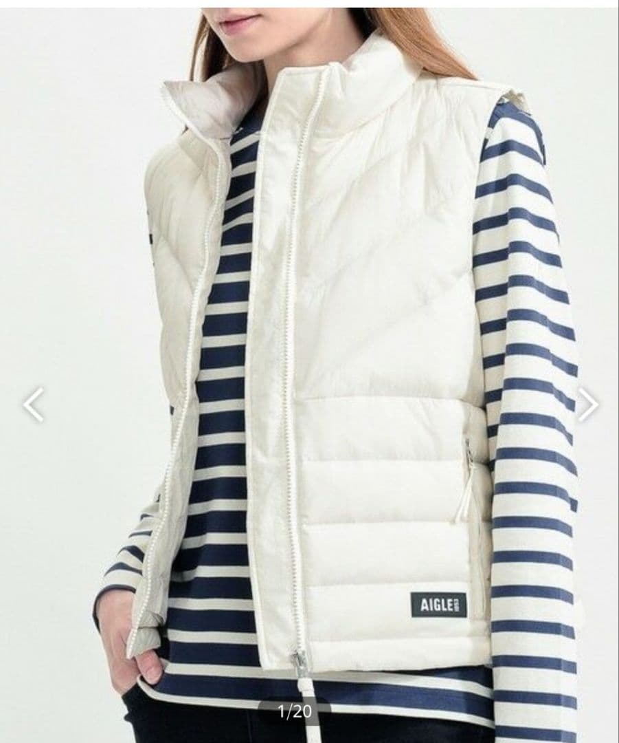 【定価の78%引】AIGLE キルティングダウンベストS AIGLE（エーグル） ダウンベスト ベスト 撥水 キルティンナイロン