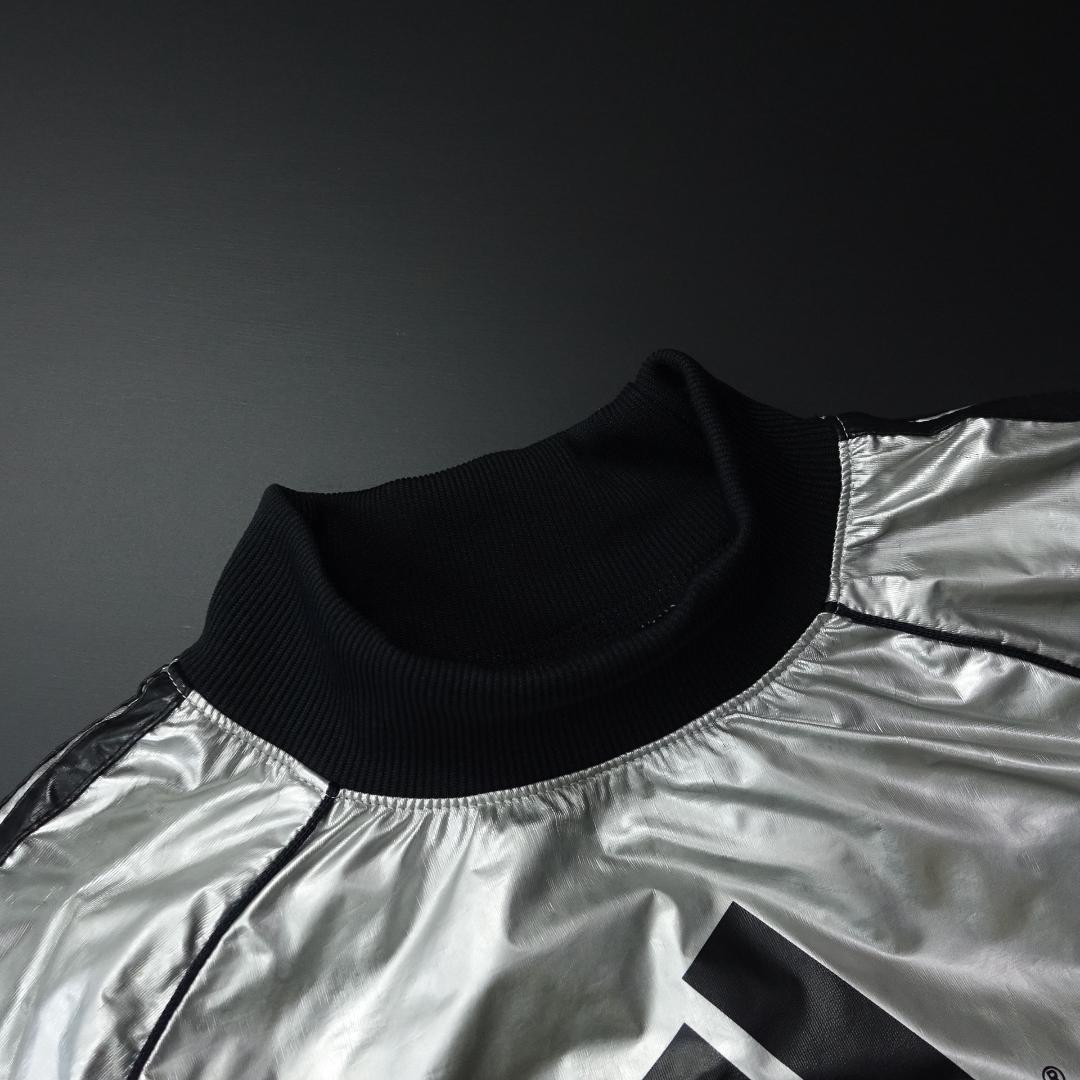 adidas アディダス ナイロンセットアップ スーツ シルバー Y3K - メルカリ