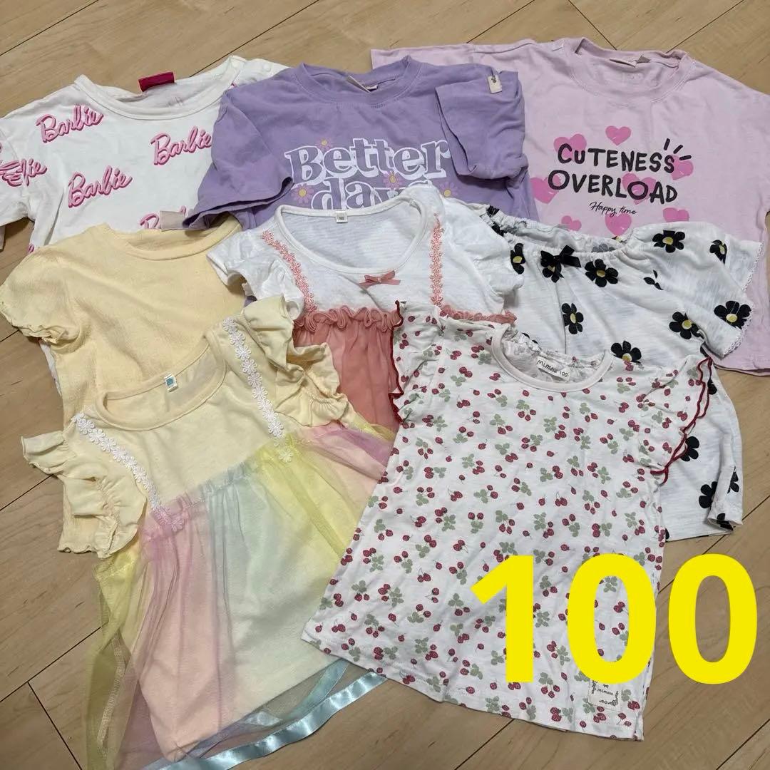 トップス 子供服 夏 女の子 100cm まとめ売り 8点セット - メルカリ