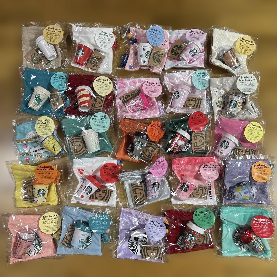 スターバックス　ミニカップギフト ５１種類　　５１個 SAKURA2026スターバックスミニカップギフトピンク（ドリンクチケット付