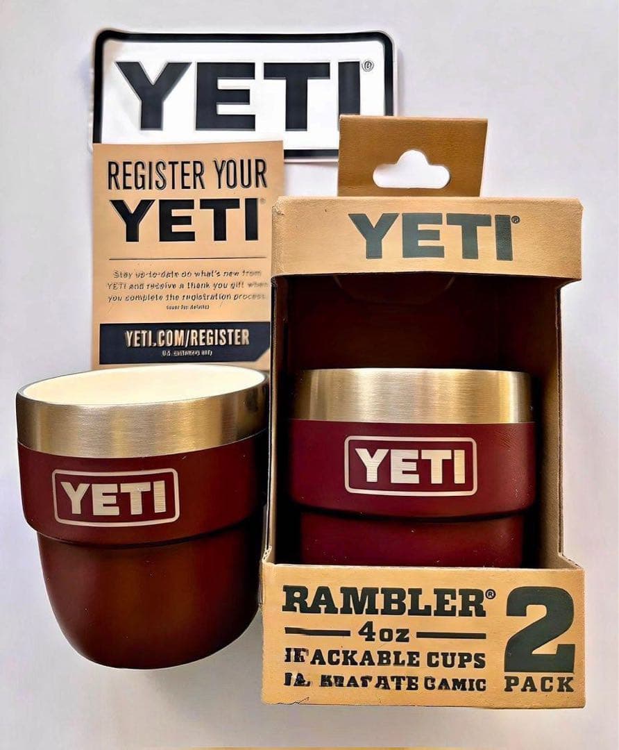 YETI RAMBLER 4 OZ STACKABLE CUPS−エスプレッソ用 The Boot Jack's Yeti Rambler 4oz Sandstone Pink Espresso Cups